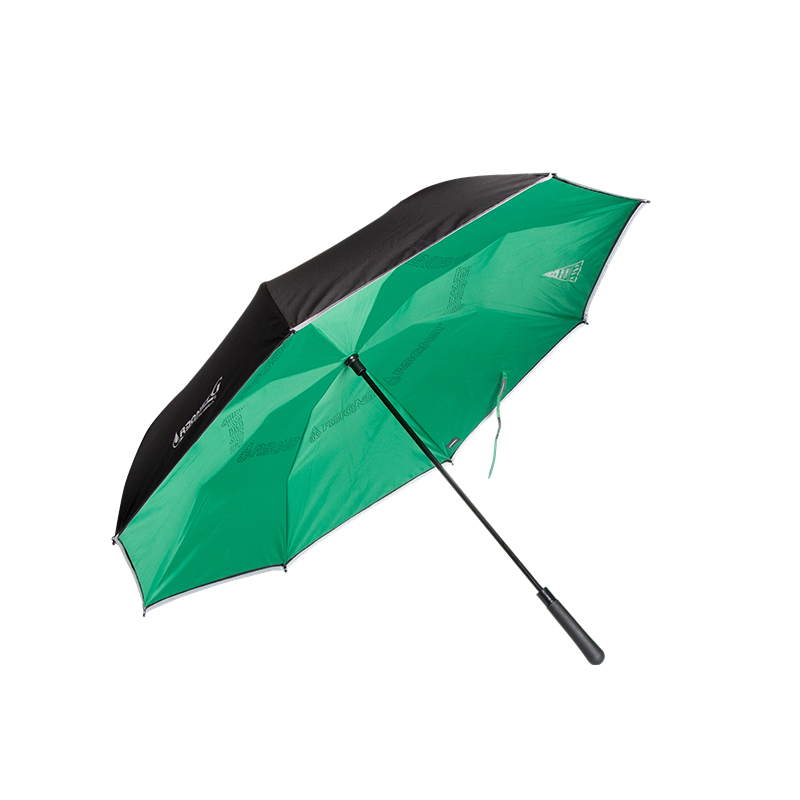 How does the 8K structure of 12 ribs synergistically enhance the overall wind resistance and stability of a car umbrella?